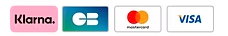 Moyens de paiement acceptés : Klarna, CB, Mastercard, Visa